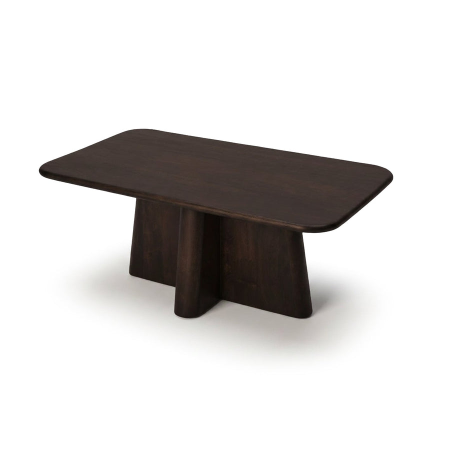 Bastian 100cm Coffee Brown Mango Wood Coffee Table - Tasty Coffee Tables