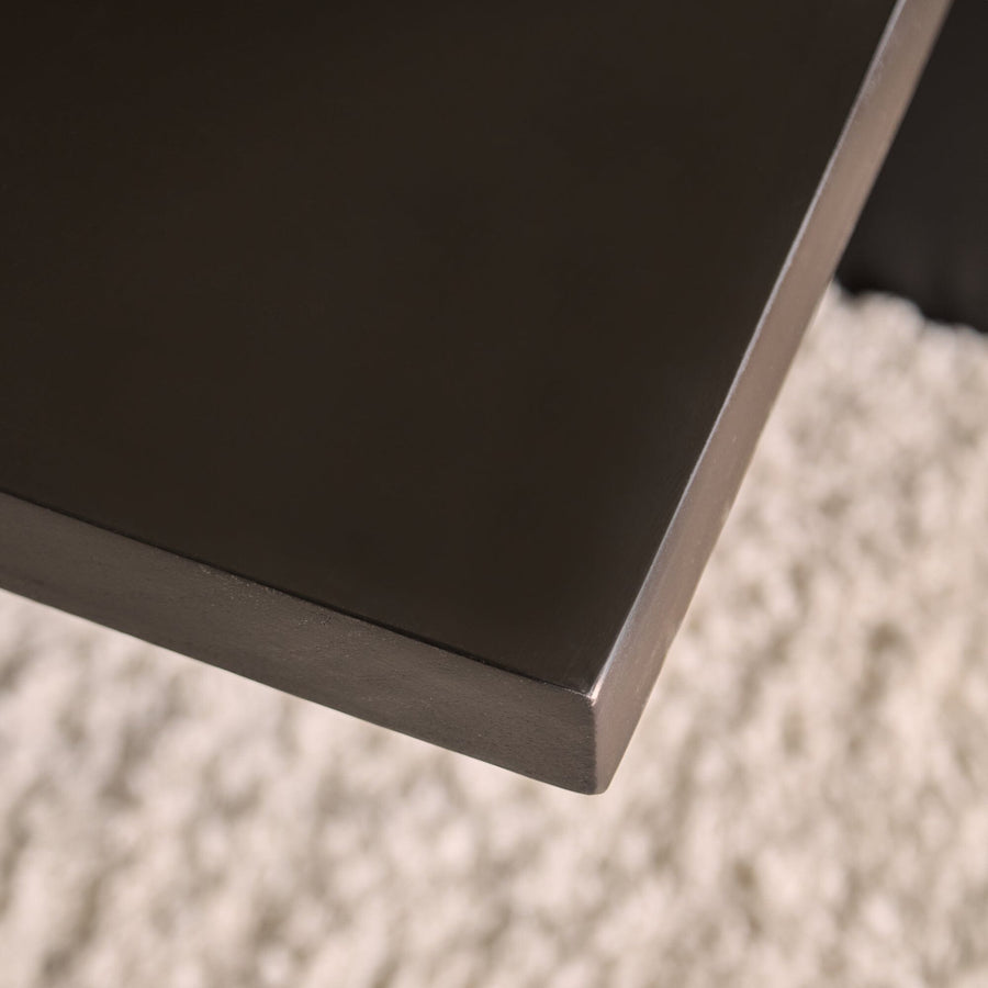 Ethan Mango Wood Square Coffee Table - Jet Black - Tasty Coffee Tables