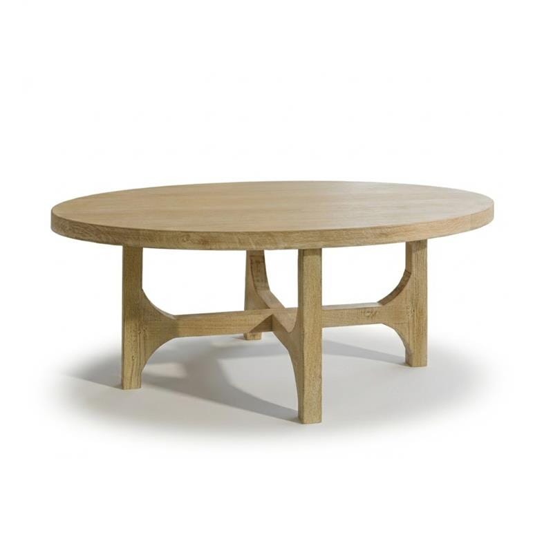Jade Chalked Mango Wood Oval Coffee Table - Tasty Coffee Tables