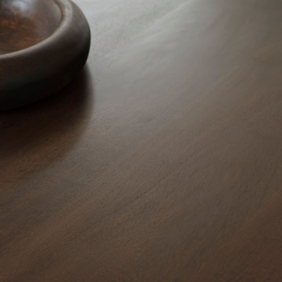 Alder 107cm Coffee Brown Mango Wood Freeform Coffee Table - Tasty Coffee Tables