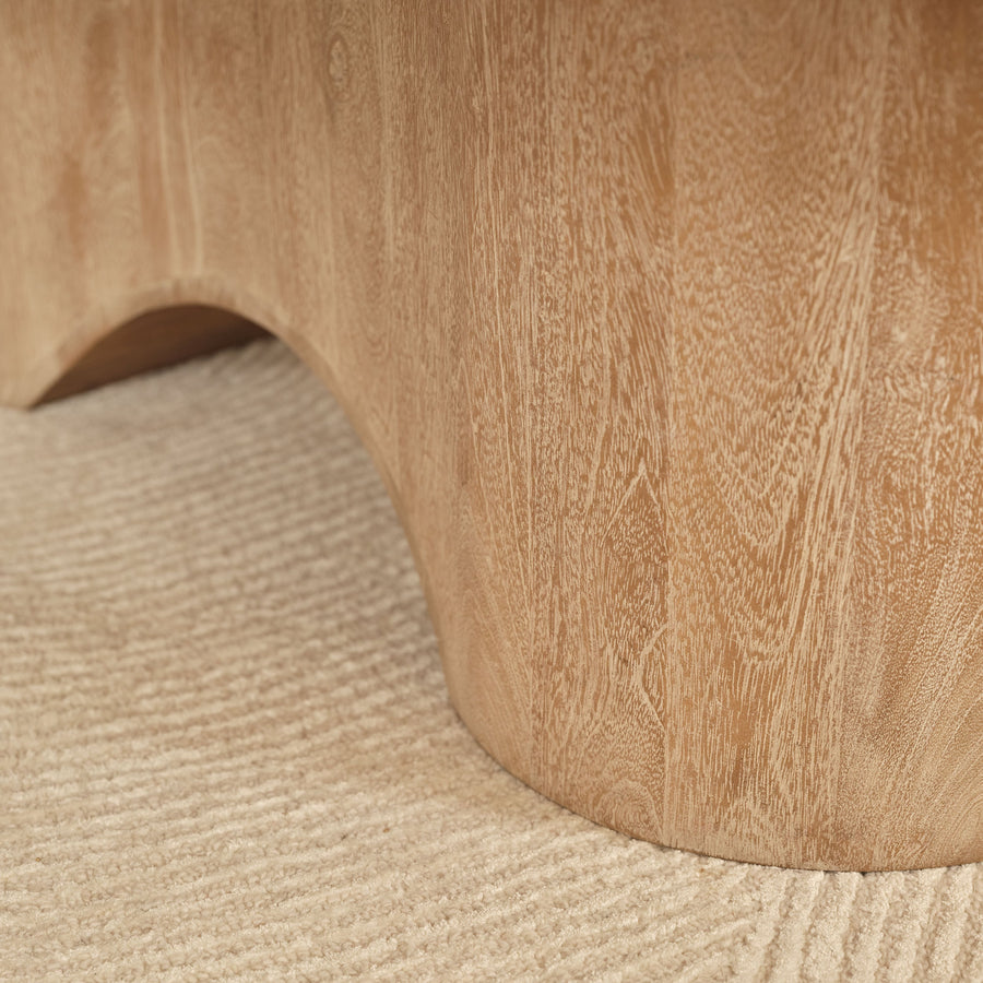 Octavia 120cm Oval Limewash Coffee Table - Tasty Coffee Tables