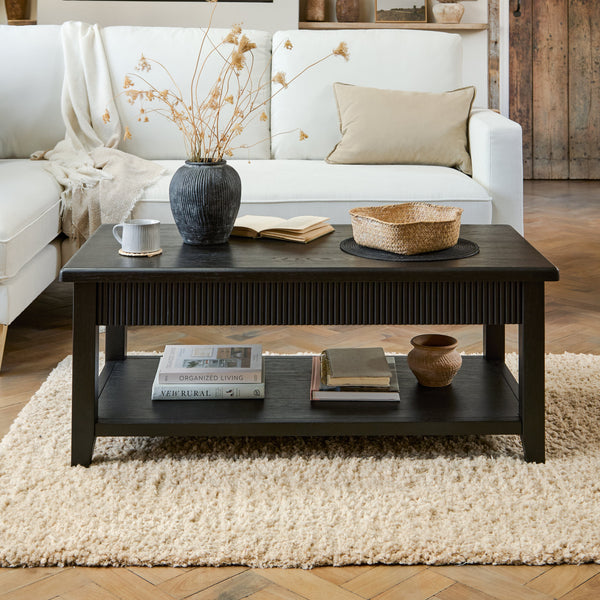 Raleigh Black Coffee Table - Tasty Coffee Tables