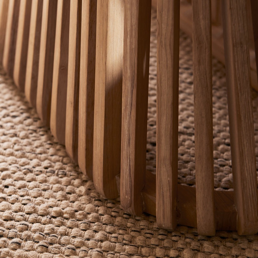 Willow Whitewash Oval Coffee Table - Tasty Coffee Tables