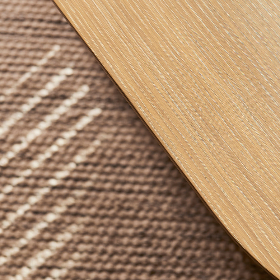 Willow Whitewash Oval Coffee Table - Tasty Coffee Tables