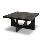 Ethan Mango Wood Square Coffee Table - Jet Black - Tasty Coffee Tables