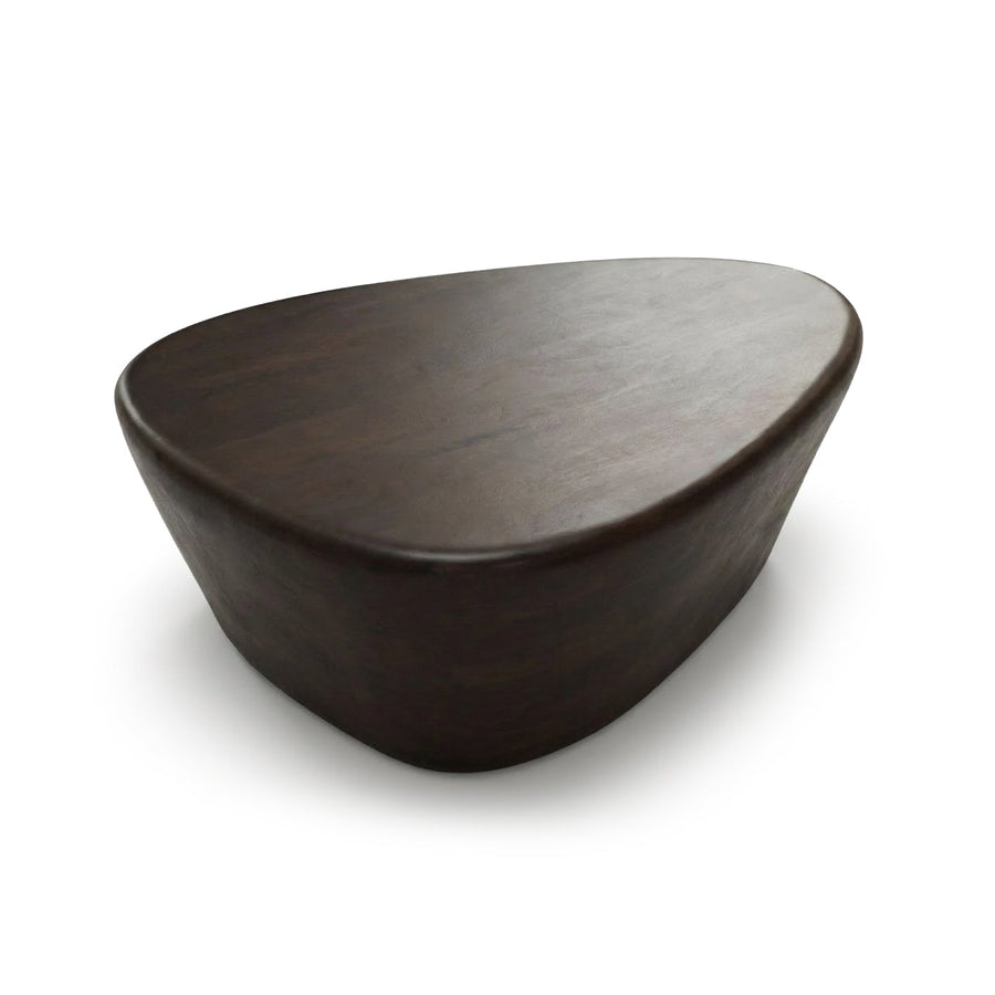 Alder 107cm Coffee Brown Mango Wood Freeform Coffee Table - Tasty Coffee Tables