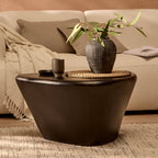 Alder Mango Wood Coffee Table - Jet Black - Tasty Coffee Tables