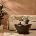 Alder Mango Wood Coffee Table - Jet Black - Tasty Coffee Tables