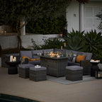 Zaliki Concrete Garden Coffee Table - Black - Tasty Coffee Tables