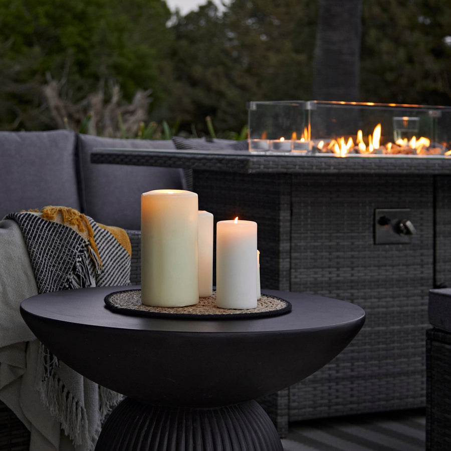 Zaliki Concrete Garden Coffee Table - Black - Tasty Coffee Tables