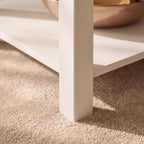 Bampton Alabaster White Coffee Table with Storage - New - Tasty Coffee Tables