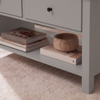 Bampton Stone Grey Coffee Table with Storage - Tasty Coffee Tables