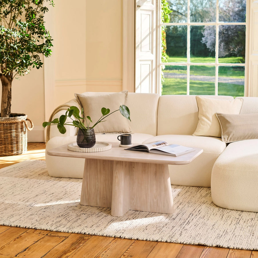 Bastian 100cm Limewash Coffee Table - Tasty Coffee Tables