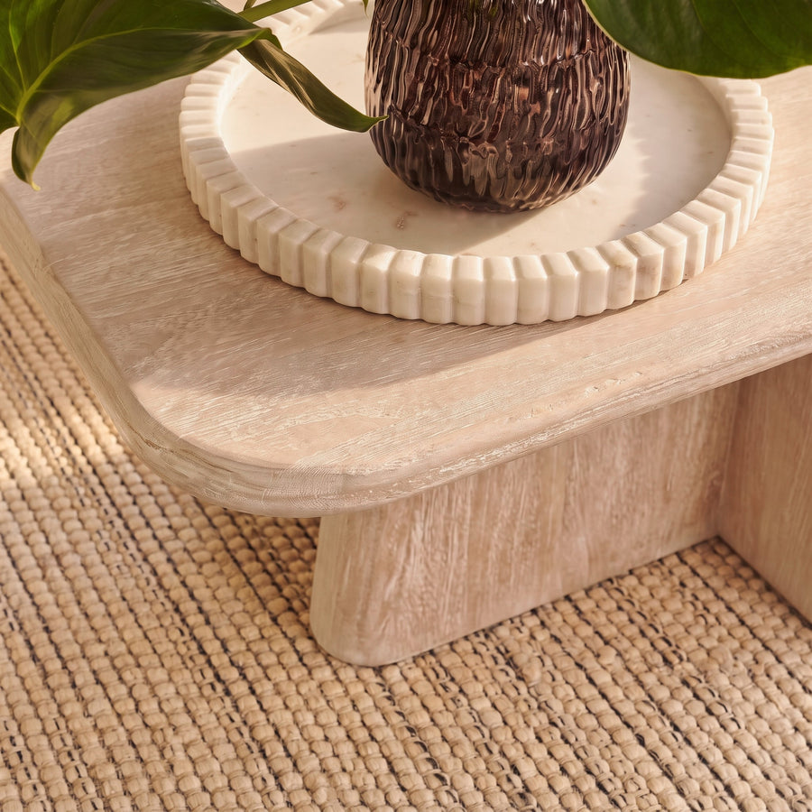 Bastian 100cm Limewash Coffee Table - Tasty Coffee Tables