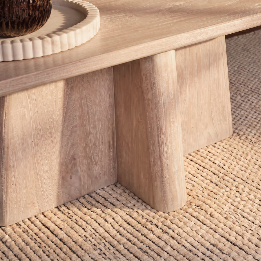 Bastian 100cm Limewash Coffee Table - Tasty Coffee Tables