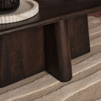 Bastian 100cm Coffee Brown Mango Wood Coffee Table - Tasty Coffee Tables