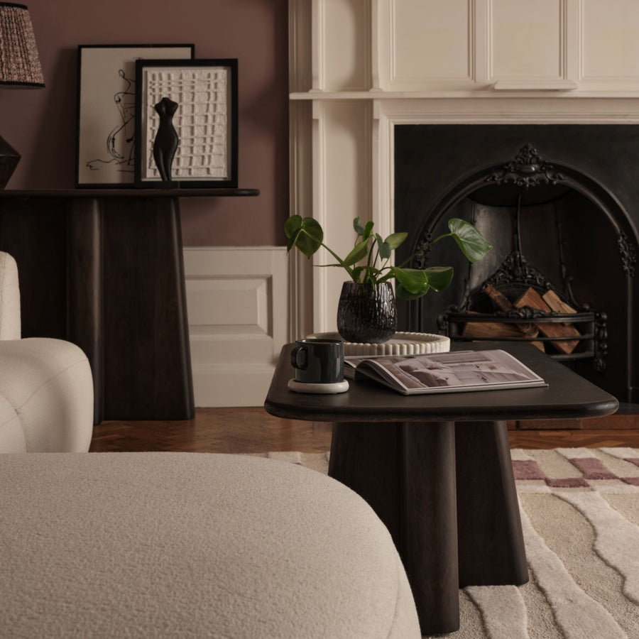 Bastian 100cm Coffee Brown Mango Wood Coffee Table - Tasty Coffee Tables
