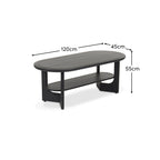 Delphi Black Acacia Coffee Table - Tasty Coffee Tables
