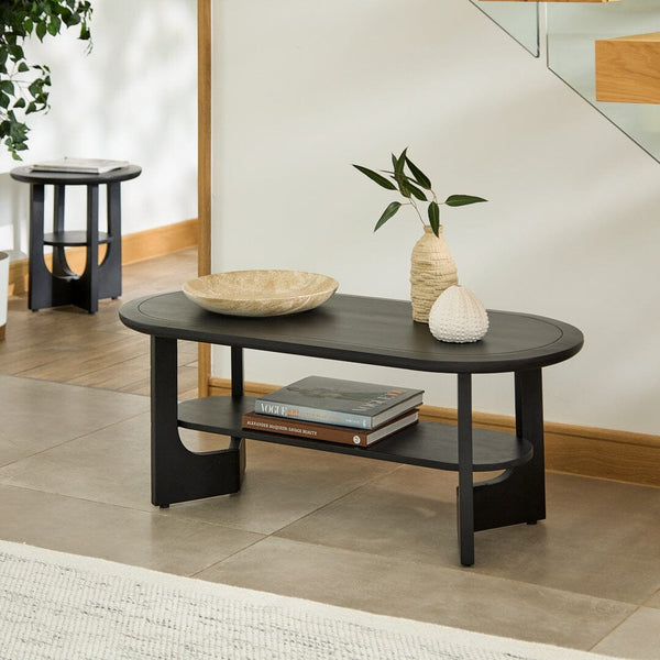 Delphi Black Acacia Coffee Table - Tasty Coffee Tables