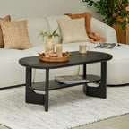 Delphi Black Acacia Coffee Table - Tasty Coffee Tables