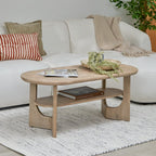 Delphi Light Acacia Coffee Table - Tasty Coffee Tables