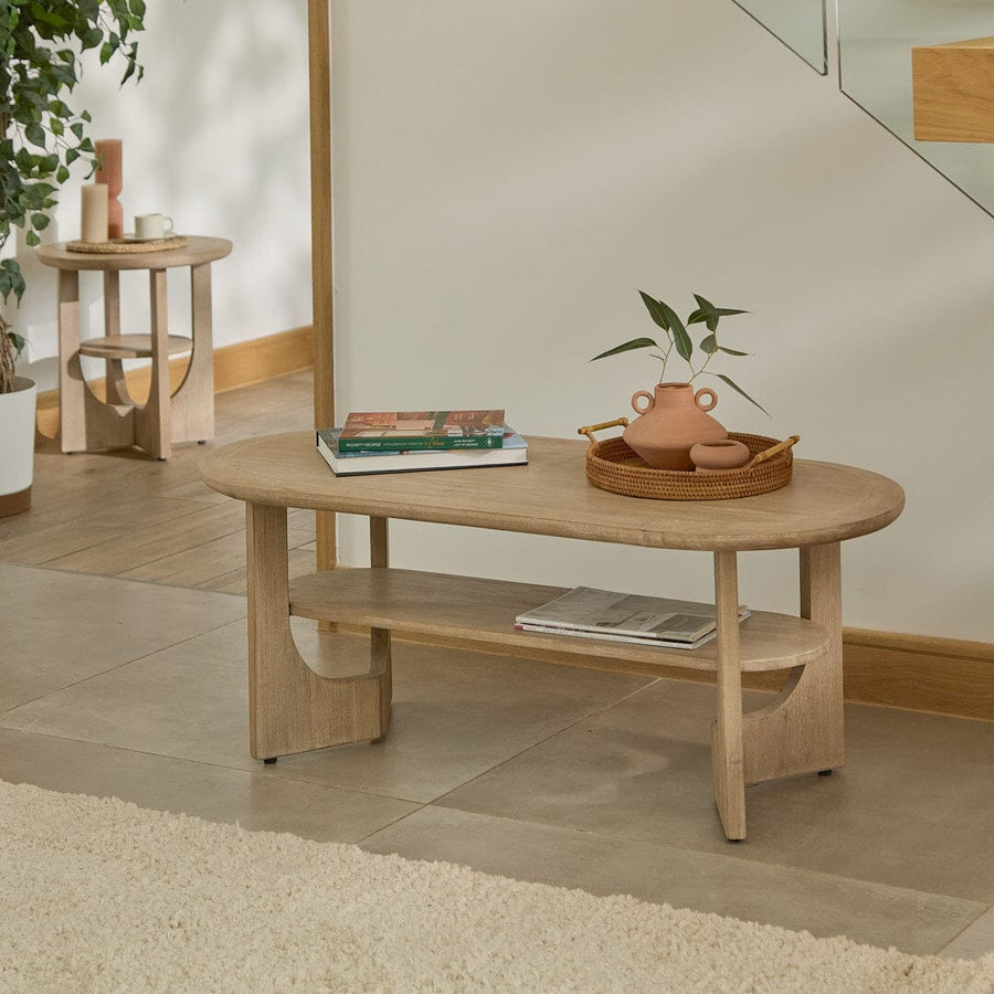 Delphi Light Acacia Coffee Table - Tasty Coffee Tables