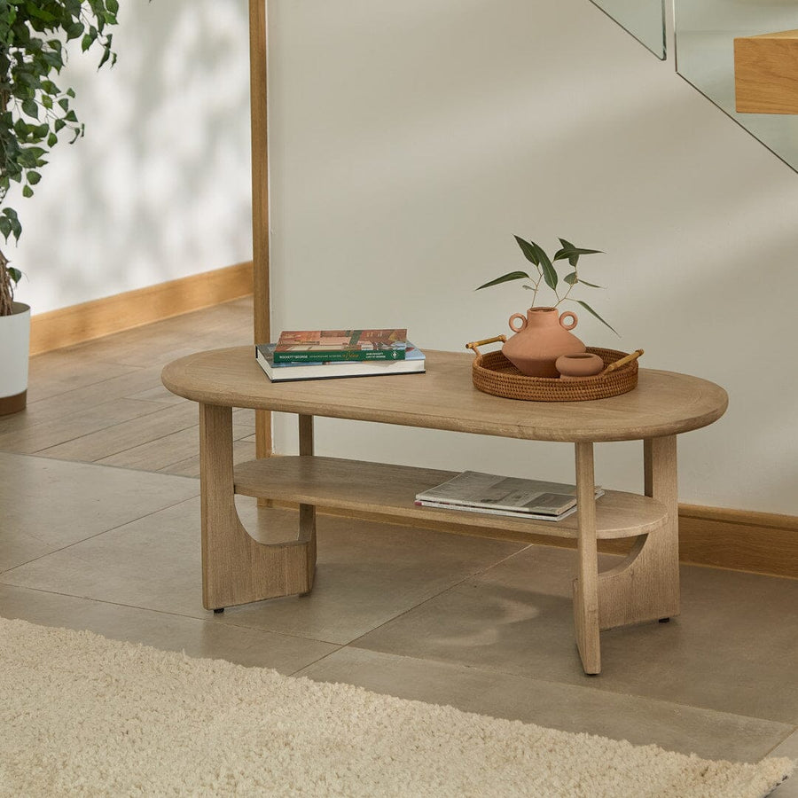 Delphi Light Acacia Coffee Table - Tasty Coffee Tables