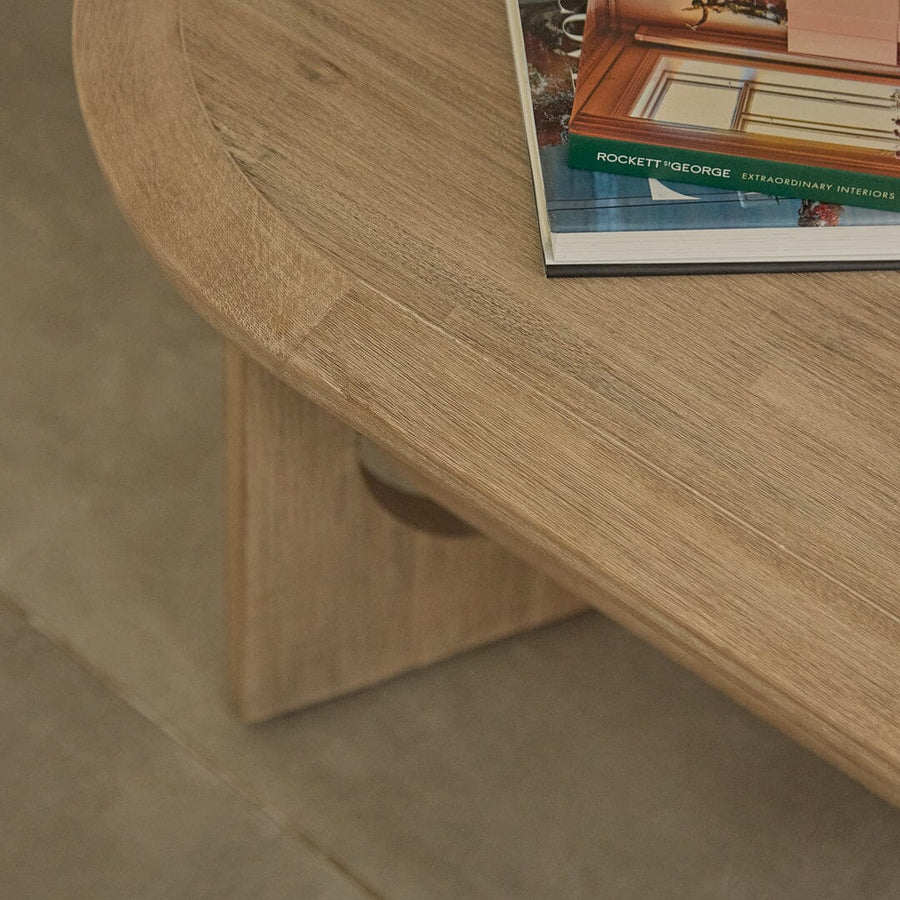 Delphi Light Acacia Coffee Table - Tasty Coffee Tables