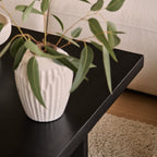 Ethan Mango Wood Square Coffee Table - Jet Black - Tasty Coffee Tables