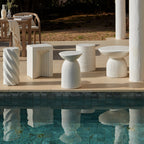 Zaliki Concrete Garden Coffee Table - Pearl Terrazzo - Tasty Coffee Tables