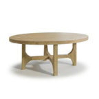 Jade Chalked Mango Wood Oval Coffee Table - Tasty Coffee Tables