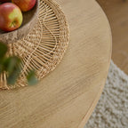 Jade Chalked Mango Wood Oval Coffee Table - Tasty Coffee Tables