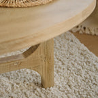 Jade Chalked Mango Wood Oval Coffee Table - Tasty Coffee Tables