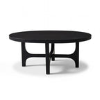Jade 100cm Oval Coffee Table - Jet Black Mango Wood - Tasty Coffee Tables