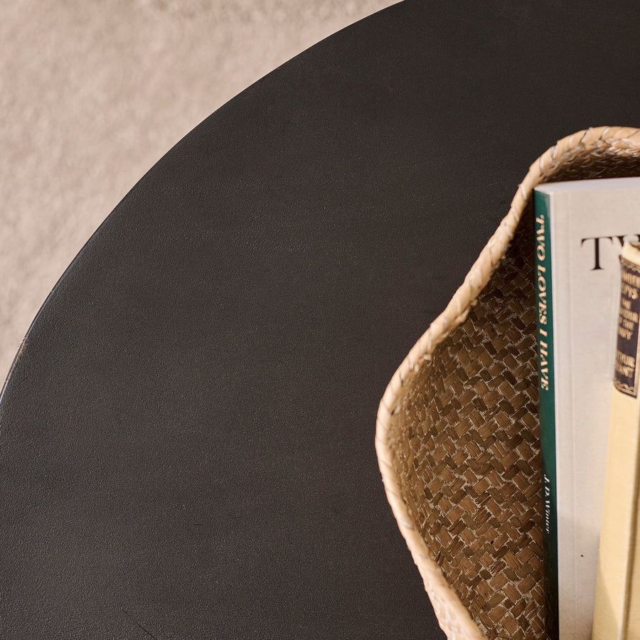 Jade 100cm Oval Coffee Table - Jet Black Mango Wood - Tasty Coffee Tables