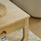 Jade Chalked Mango Wood Rectangular Coffee Table - Tasty Coffee Tables