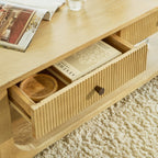 Jade Chalked Mango Wood Rectangular Coffee Table - Tasty Coffee Tables
