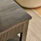 Jade Jet Black Mango Wood Rectangular Coffee Table - Tasty Coffee Tables