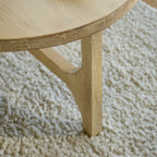 Jade Chalked Mango Wood Round Coffee Table - Tasty Coffee Tables