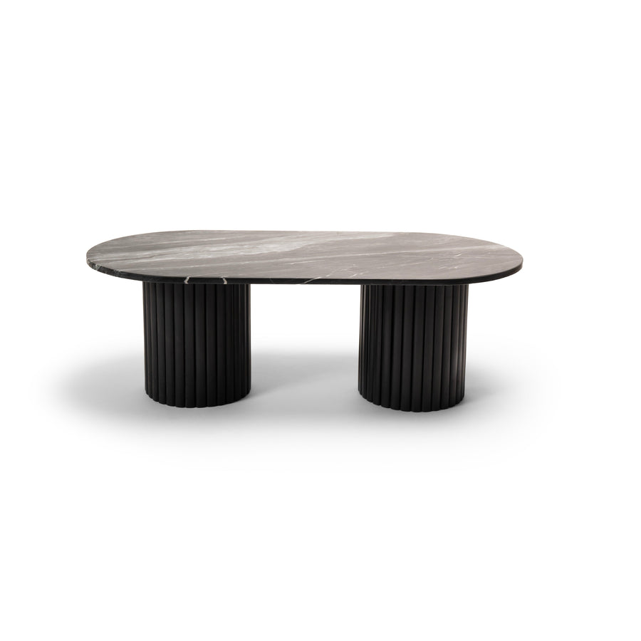 Myla Black Marble Coffee Table - Tasty Coffee Tables