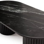 Myla Black Marble Coffee Table - Tasty Coffee Tables