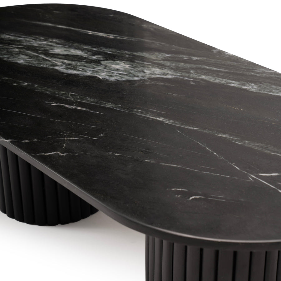 Myla Black Marble Coffee Table - Tasty Coffee Tables