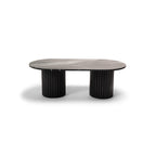 Myla Black Marble Coffee Table - Tasty Coffee Tables