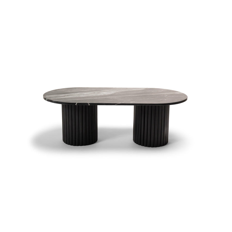 Myla Black Marble Coffee Table - Tasty Coffee Tables