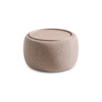Nathalia 65cm Whitewash Coffee Table - Soft Beige - Tasty Coffee Tables