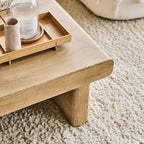 Nevaeh 90cm Square Coffee Table - Chalked Mango Wood - Tasty Coffee Tables
