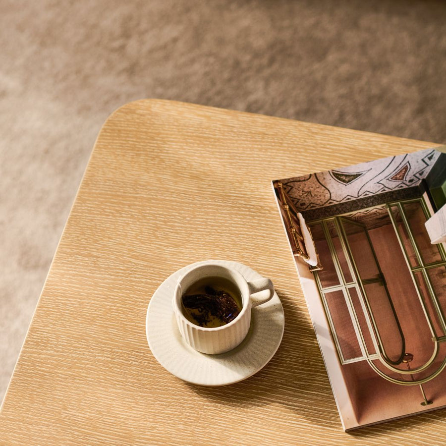 Noah Whitewash Oak Rectangular Coffee Table - Tasty Coffee Tables