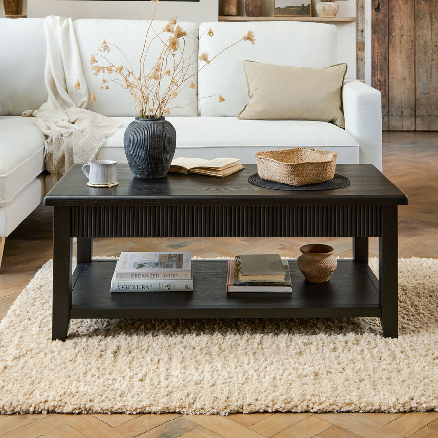 Raleigh Black Coffee Table - Tasty Coffee Tables