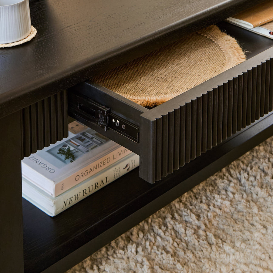 Raleigh Black Coffee Table - Tasty Coffee Tables