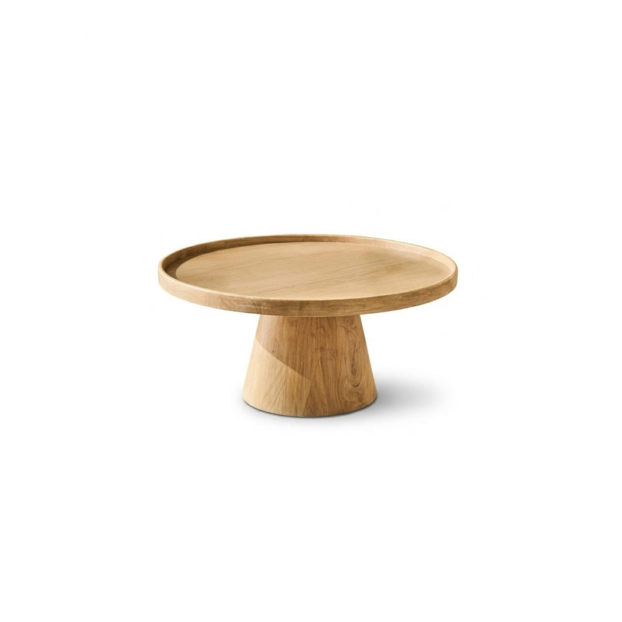 Rhiannon 75cm Round Whitewash Oak Coffee Table - Tasty Coffee Tables